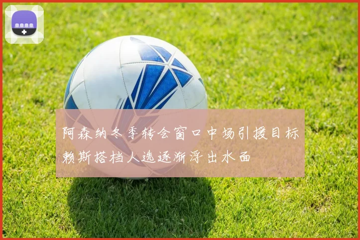 阿森纳冬季转会窗口中场引援目标赖斯搭档人选逐渐浮出水面